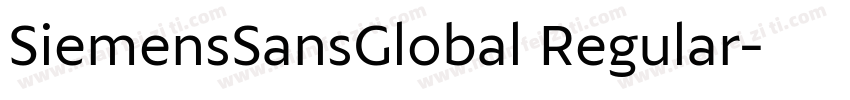 SiemensSansGlobal Regular字体转换